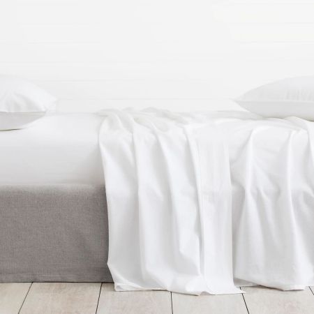Sheridan Washed Linen Cotton Fitted Sheet