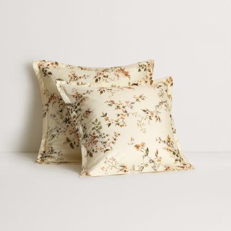 Allegra European Pillowcase in Buttermilk
