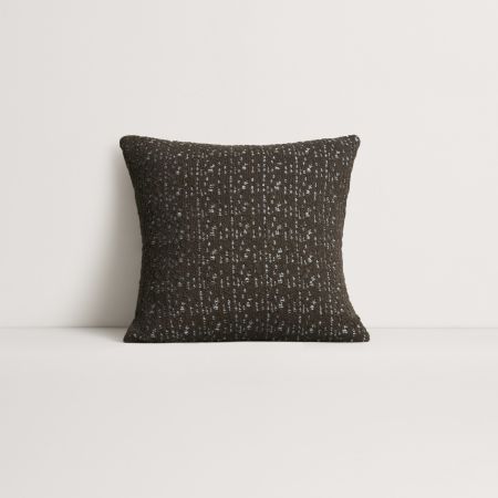 Brightleigh Square Cushion in Bitter Chocolate